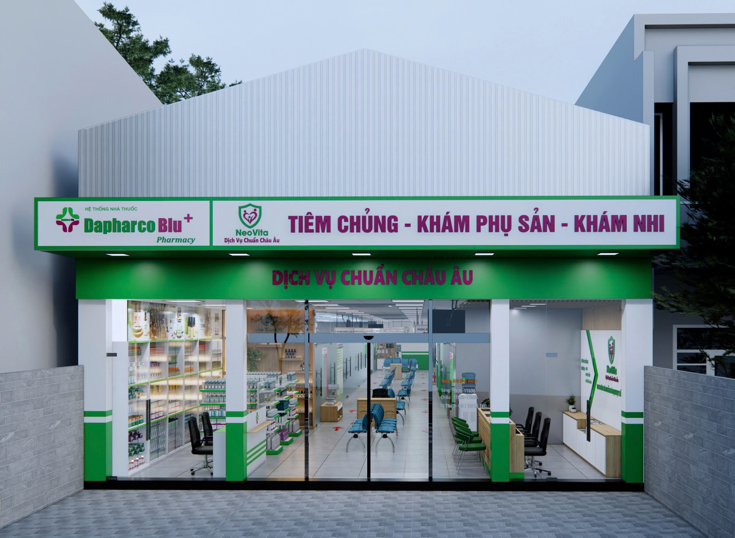 CÔNG TRÌNH NỘI THẤT TRUNG TÂM TIÊM CHỦNG VÀ DỊCH VỤ Y TẾ NEOVITA - GÒ VẤP, TP. HỒ CHÍ MINH