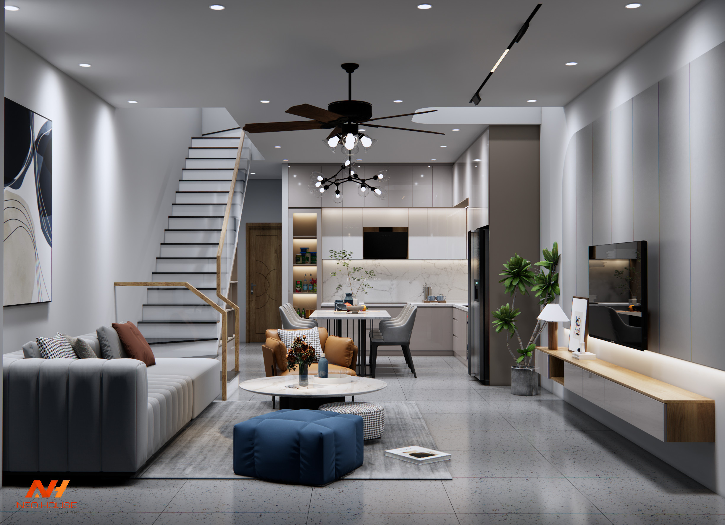 CÔNG TRÌNH NỘI THẤT NHÀ Ở ANH HƯNG - ĐÀ NẴNG